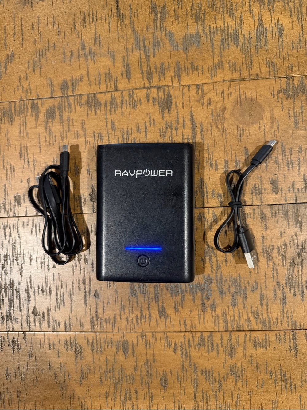 RAVPower 10000mAh Portable Charger Power Bank – Dual USB + Cables